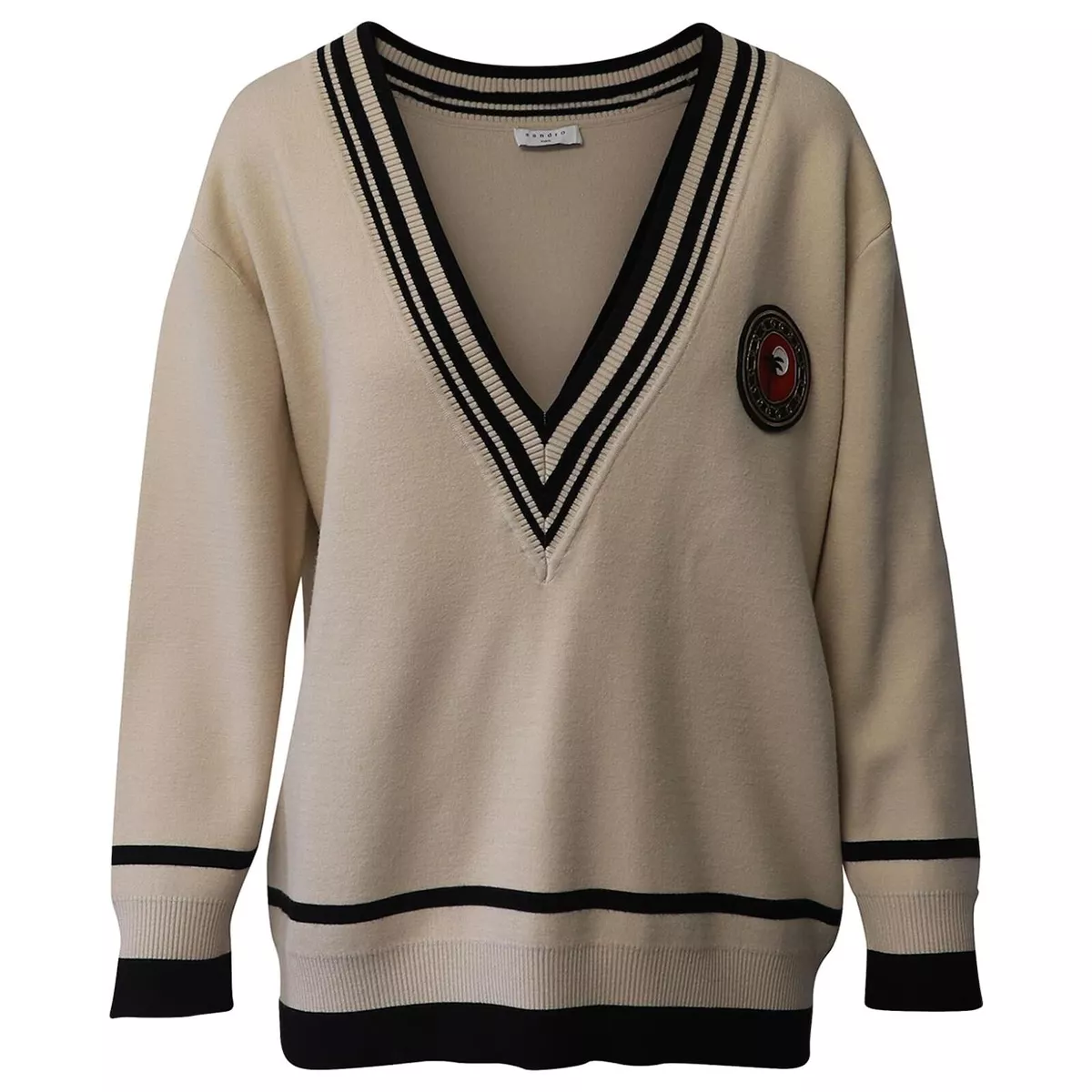 Sandro v shop neck sweater