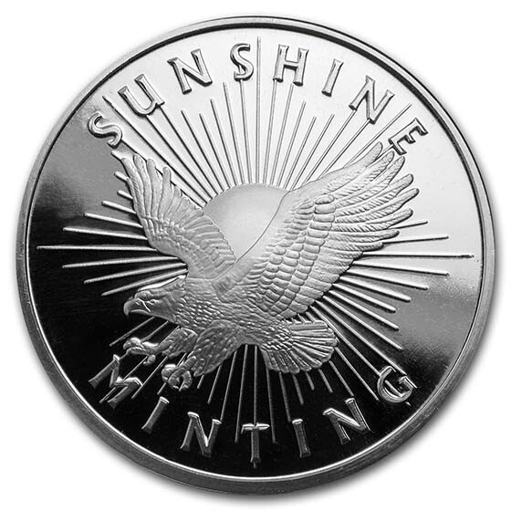 1 oz Silver Round - Sunshine Mint (Mint Mark SI) | eBay