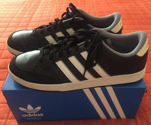 Adidas superstar uomo Di Pelle Nera A Righe Bianche Mis.45 e 1/3 | eBay