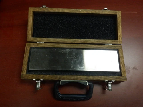 NAVSHIPS Calibration Test Block - Steel - with wood case