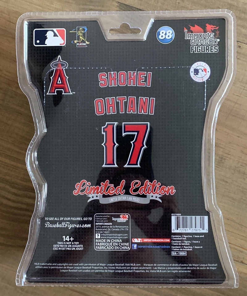 "Figura Shohei Ohtani Imports Dragon 6"" nueva en paquete - bateo - ángeles" Foto 2 de 3