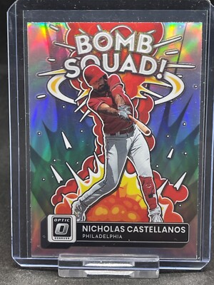 2022 Donruss Optic Nicholas Castellanos Bomb Squad #BS-10 Philadelphia Phillies