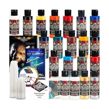 Createx 20 Wicked Colors 2oz Starter Colors Airbrush Paint Set