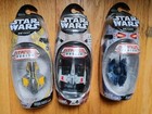 Star Wars Titanium Series Lot Of 3. Jedi Starfighter, X-Wing & Droid Tri-fighter