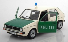VW GOLF I L 1974 1978 POLIZEI WHITE GREEN SOLIDO S1800205 1/18 VOLKSWAGEN POLICE