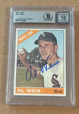 AL WEIS SIGNED 1966 TOPPS AUTO GRADE 10 BECKETT BAS AUTHENTIC