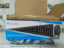 Lot of 10 Seven Wired Keyboard Mouse Combo CKU200US USB PS/2 New Lot of 10