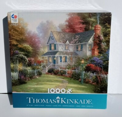 New Thomas Kinkade 1000 Piece Jigsaw Puzzle Series 28 CEACO Victorian ...
