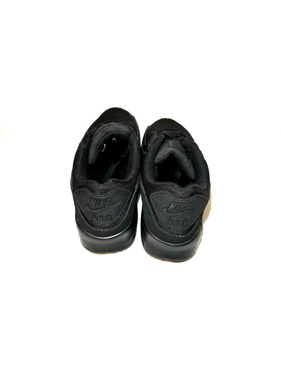 Size 10.5 - NIKE AIR MAX 90 All Black Triple Leather Black Leather 