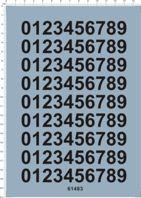 Décalcomanies Lettres Arial 12 Pt, Blanc, Format 90x35 Mm – Marque INTERDECAL