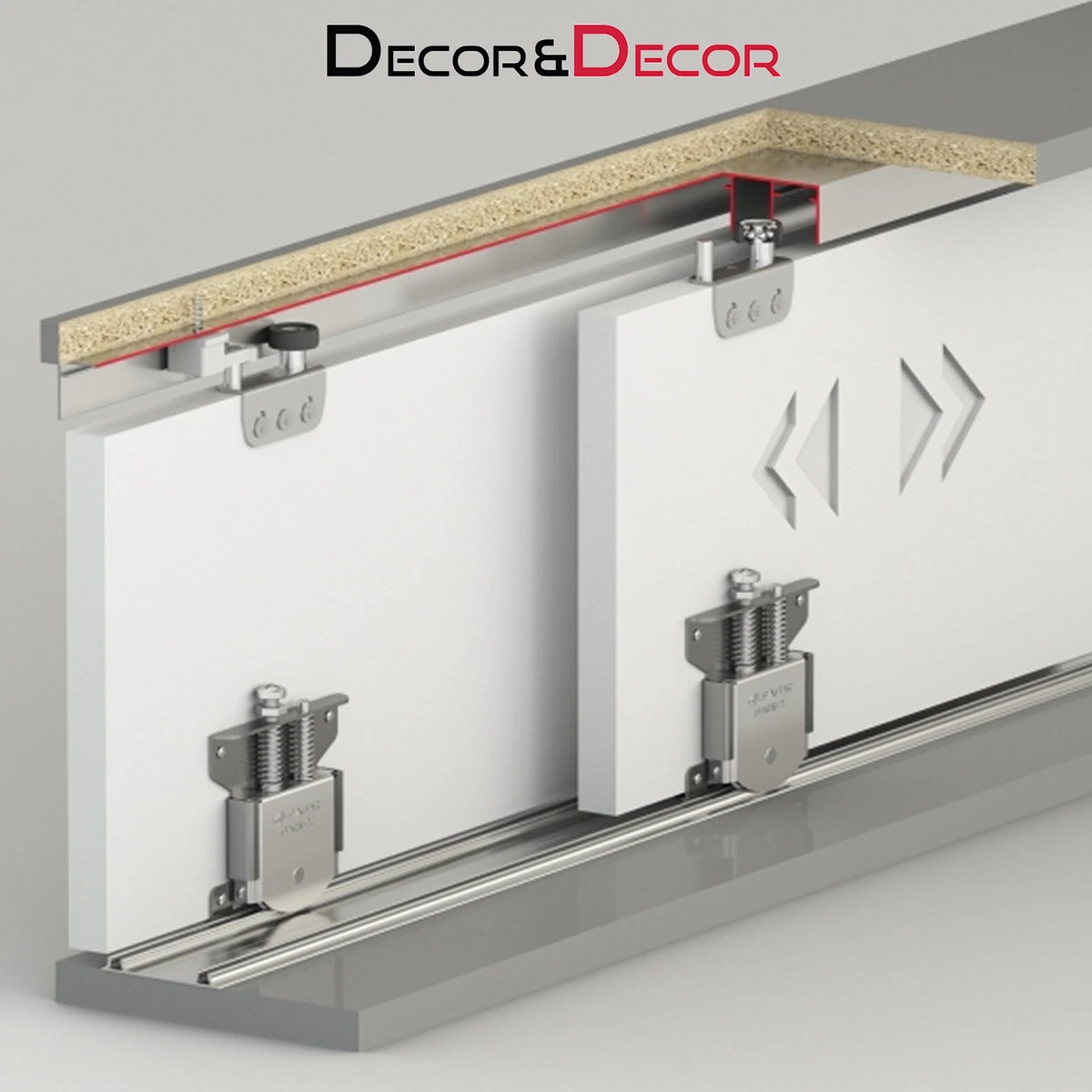 Wardrobe door rails deals