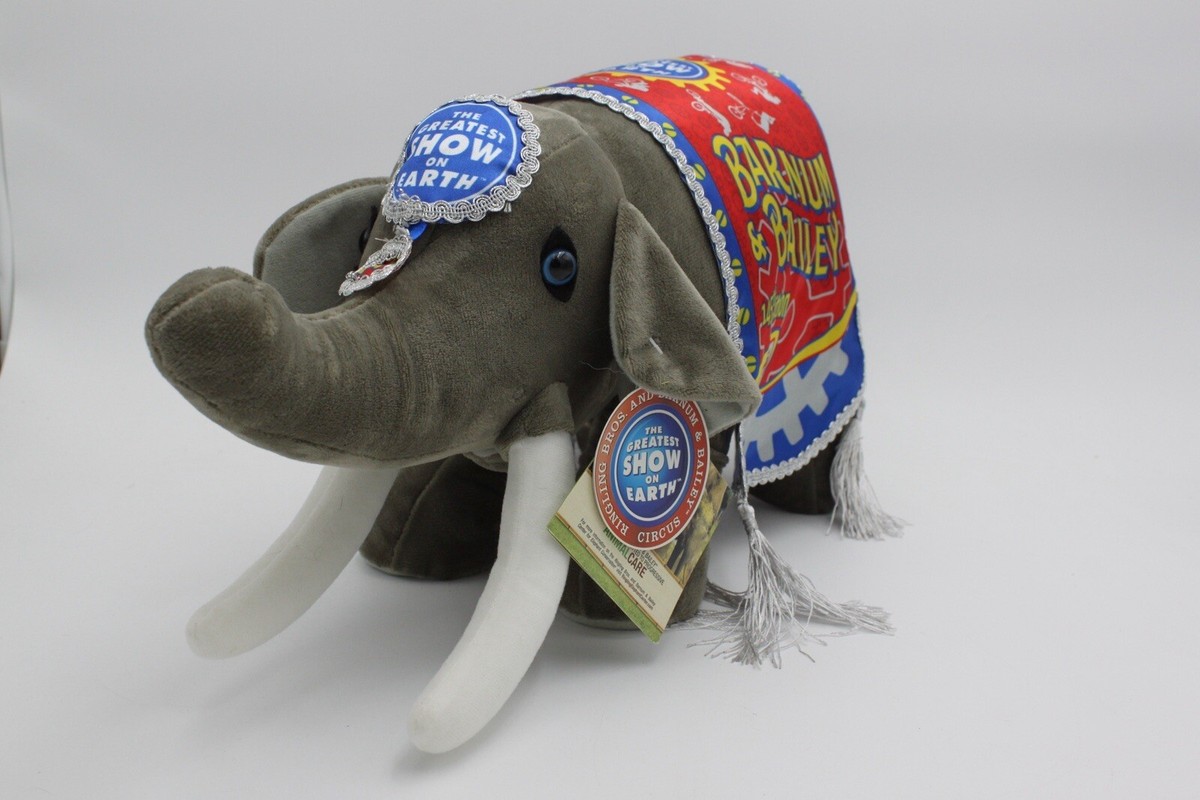 Ringling Bros Barnum Bailey Plush Elephant 17” New w/Tags 140th Edition