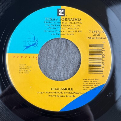 TEXAS TORNADOS Guacamole / Hangin' On By A Thread 45 Reprise 7-18571 NEW UNPLAYD