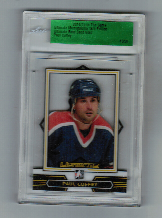 2014-15 ITG ULTIMATE MEMORABILIA BASE GOLD /50 PAUL COFFEY 