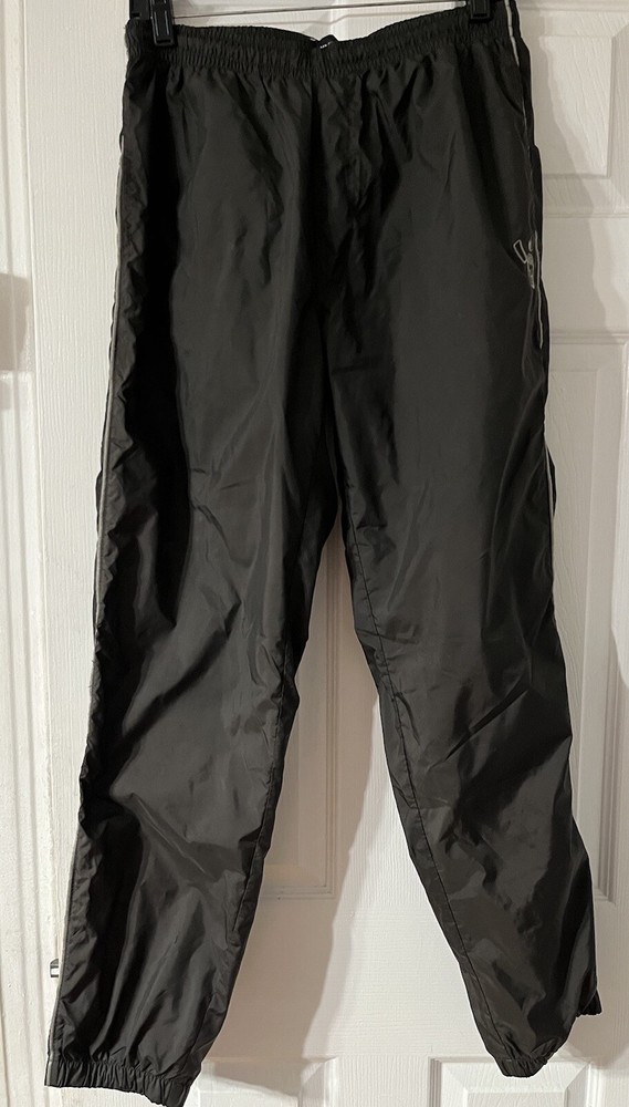 Urban Outfitters Mens Black Windbreaker Joggers Workout Gym Pants Size Medium  