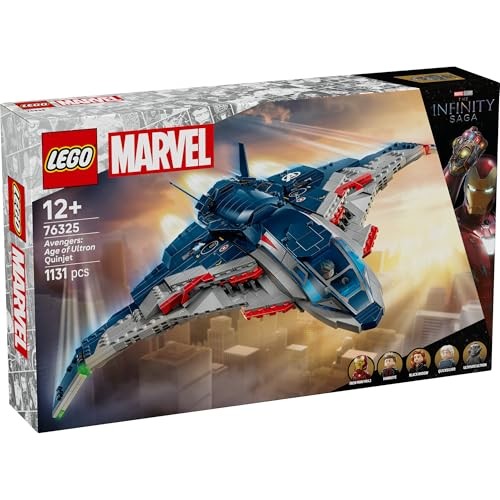 LEGO Marvel Quinjet 76325 Age of Ultron 5 Minifigures Display 1131