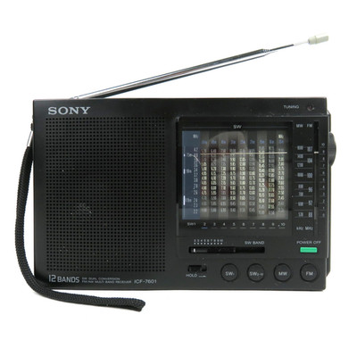 Sony ICF-7601  12 Band Weltempfänger FM/AM/SW1-10 Tragbares Radio Multiband
