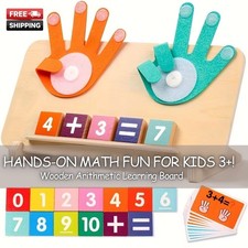 wooden arithmetic learning board for math toy number cards free shipping gift