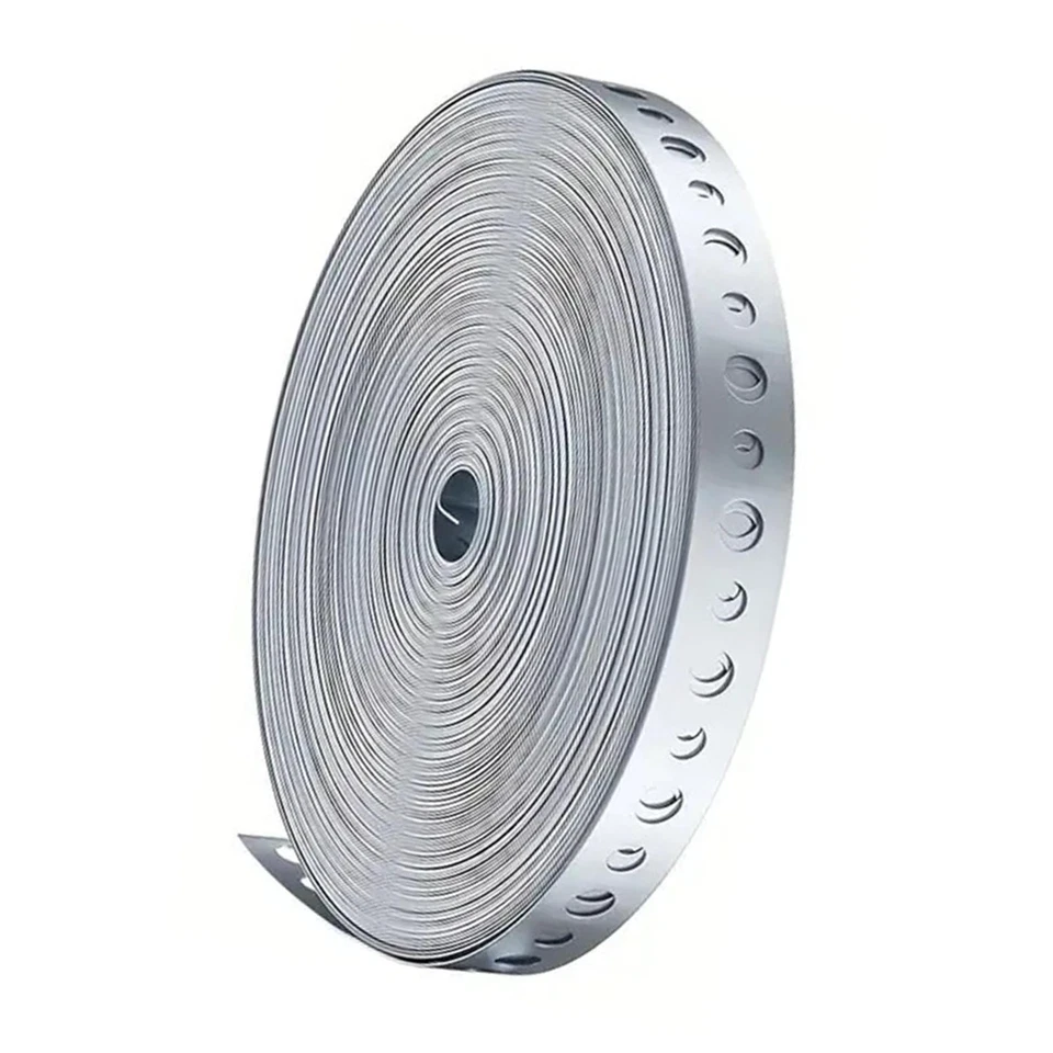 Galvanized Metal Pipe Strap 15M x 18mm for Home Organization Strapping Roll - Image 3 of 4