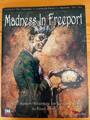 D&D MADNESS IN FREEPORT GRR1004 D20 Green Ronin 8412
