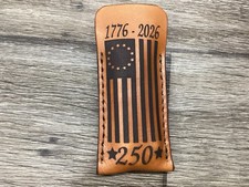 Leather Pocket Folding Knife Slip Buck 112  Sheath Only 
