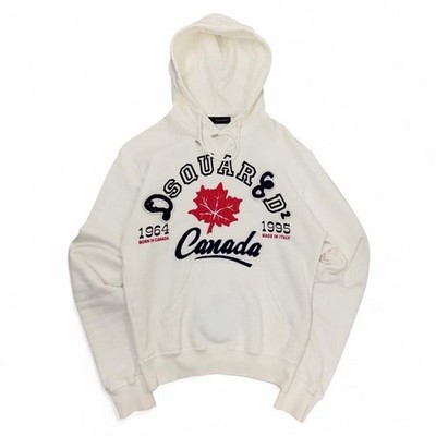 Dsquared2 White Canada Hoodie