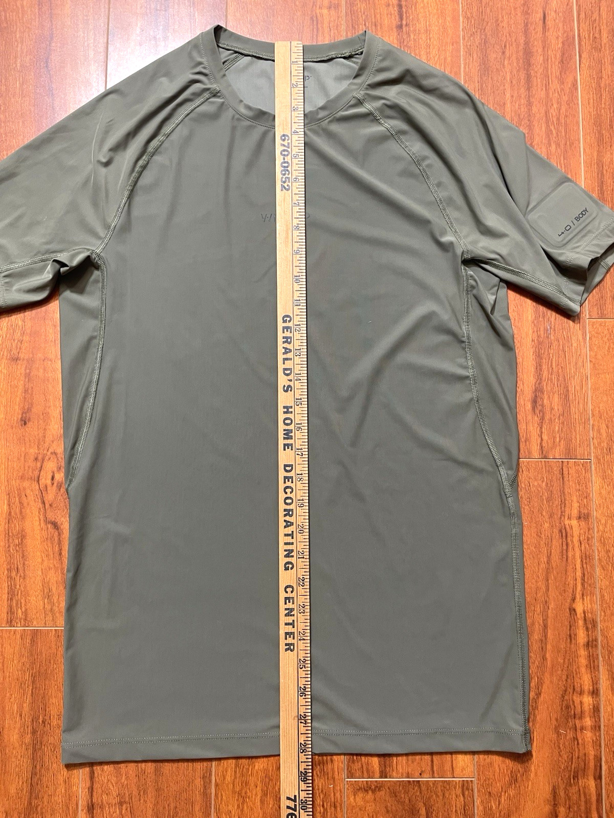 Whoop 4.0 Body Any Wear T Shirt Mens Size Large Short Compression Green 28x19