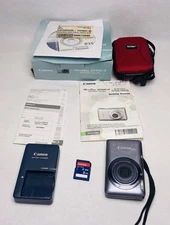 Canon PowerShot Digital ELPH SD940 IS 12.1MP Digital Camera Charger SD Card Case