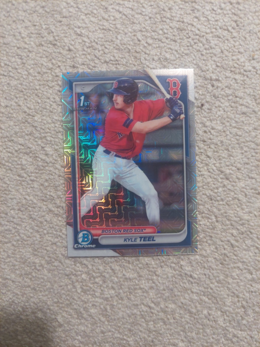 2024 Bowman - Chrome Prospects Kyle Teel #BCP-48 Mojo Refractor (RC)