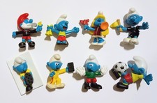 THE SMURFS SOCCER TEAM FIGURINES SET PEYO MC ...