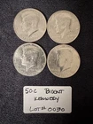 1976 KENNEDY BICENTENNIAL HALF DOLLAR - LOT OF 4 - CIRCULATED-FREE SHIPPING!!