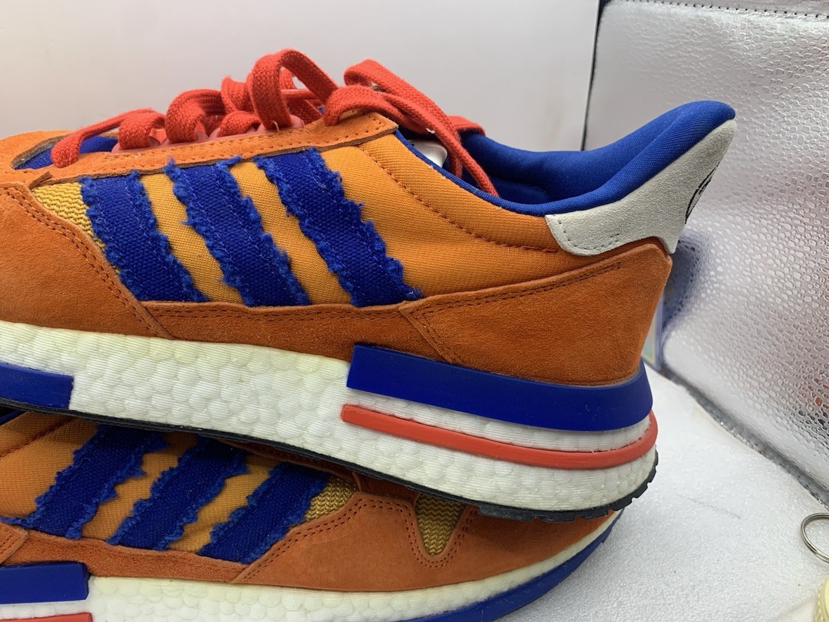 ドラゴボール Size 11 - adidas ZX 500 Dragon Ball Z Son Goku Orange Sneakers ST