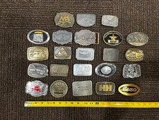 Lot of 23 "Misc." Vintage Belt Buckles most from the 1970'S