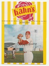 1968 KAHNS JIM MALONEY REDS NR-MT HAND CUT VINTAGE 1960S RARE