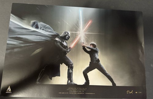Star Wars Celebration IV limited art print Litho Malcolm Tween LE 250 13x19