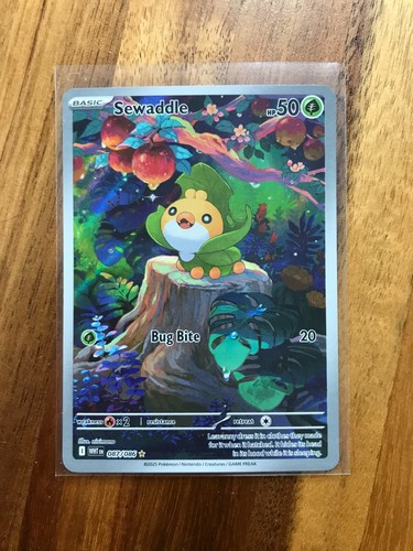 Sewaddle 087/086 Pokémon TCG White Flare Illustration Rare Karte Englisch NM