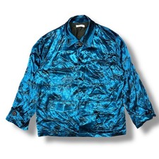 MATSUFUJI DAYDREAM Giacca stampata M211-0102 blu 3 (97488A)