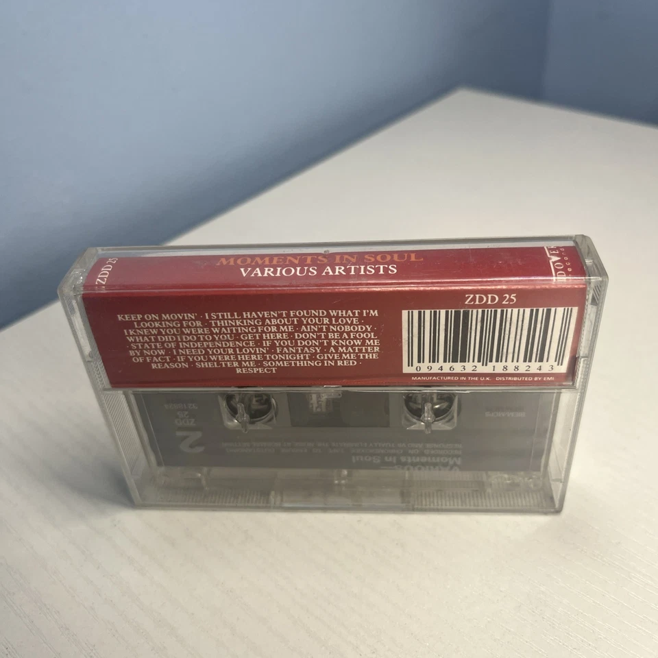 Various – Moments In Soul. Cassette Tape / 1991 - Image 3 of 3