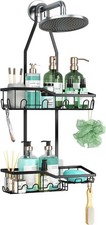 Shower Caddy Hanging,Rustproof Anti-Swing Shower Organizer