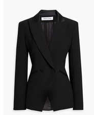 Veronica Beard Rickie Dickey Satin Jacket Black Blazer Size 10