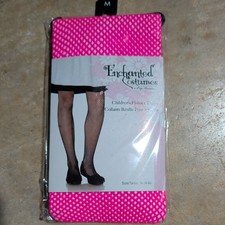 Children's Pink Fishnet Tights Size M 4-6 Halloween Costume
