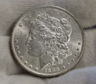 1883 US Morgan Silver Dollar $1 AU
