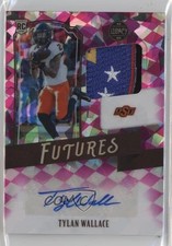 2021 Panini Legacy Futures Diamond 5/5 Tylan Wallace #FP-TW Patch Auto 3hd