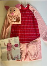 OSFM Winnie The Pooh Piglet Adult Women L Men M Halloween Costume Plush Fleece