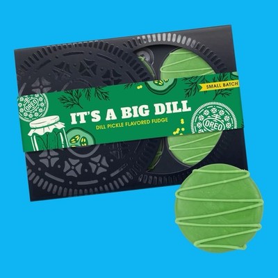 OREO   DILL PICKLE FLAVORED FUDGE COOKIES - 6CT Gag Gift Prank Food