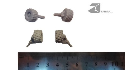 Zinge Industries AutoKill Gaslands 20mm scale Flying Wheels Back to future whe45