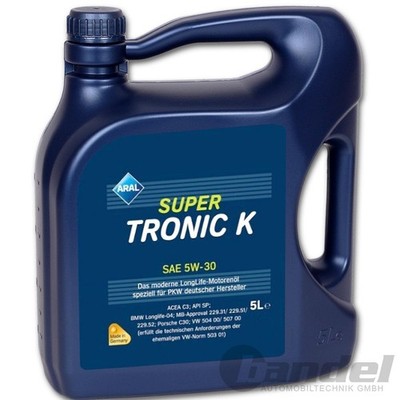 1x 5L ARAL SUPER TRONIC K 5W30 ÖL ACEA C3 passend für BMW LL04 VW 504 507 00