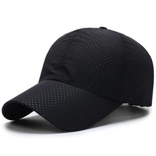 Hat Men Spring Summer Solid Color Mesh Cap Ba...