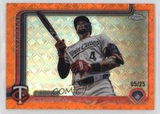 2025 Topps Chrome Logofractor Edition Orange Refractor 5/25 Carlos Correa 13ql