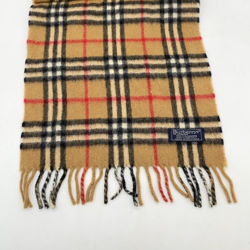Auth Burberry Nova Check Pattern Cashmere Long Scarf Set of 2 NS070510 - Picture 22 of 24